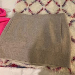 Jcrew grey wool skirt size 4
